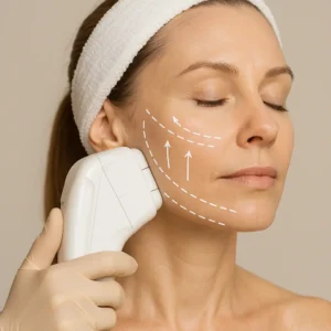 Woman having HI-FU to reduce wrinkles call LA LIPO Nuneaton Now!